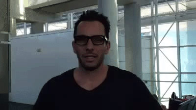 Embarrassed Airport Sleepover Exposure GIF