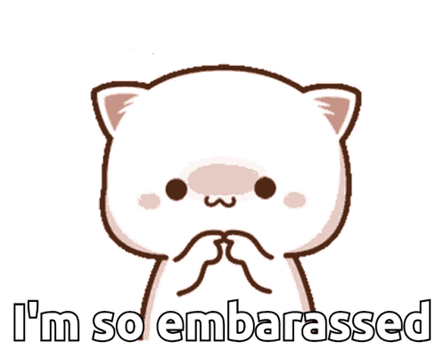 Embarrassed Cartoon Cat