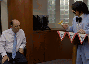 Embarrassed Tossing Drink GIF