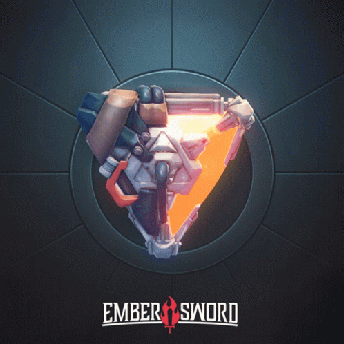 Ember Sword Poster With Sword In Circle GIF