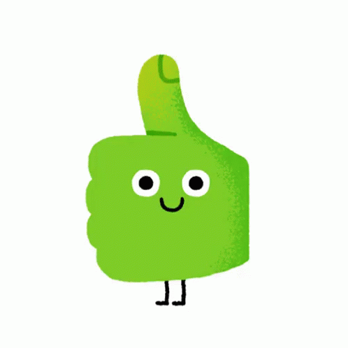 Emerald Green Thumbs Up GIF
