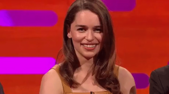 Emilia Clarke And Cara Delavigne Eyebrows Moving GIF