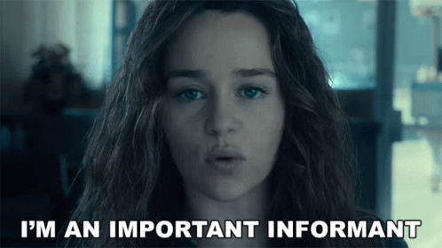 Emilia Clarke Important Informant GIF