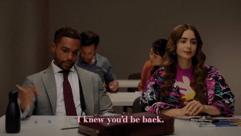 Emily In Paris Back At School GIF