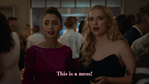 Emily In Paris Mess Up GIF