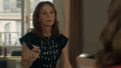 Emily In Paris Sylvie Blow Smoke GIF