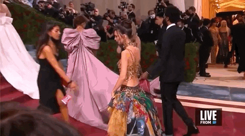 Emily Ratajkowski During Met Gala GIF