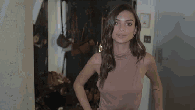 Emily Ratajkowski Shaking Her Body GIF