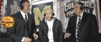 Eminem Distracted With Burger GIF