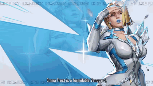 Emma Frost Is A Formidable Vanguard In This Animated Advertisement GIF