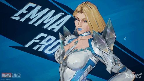 Emma Frost Is Featured In A Marvel Games Advertisement GIF