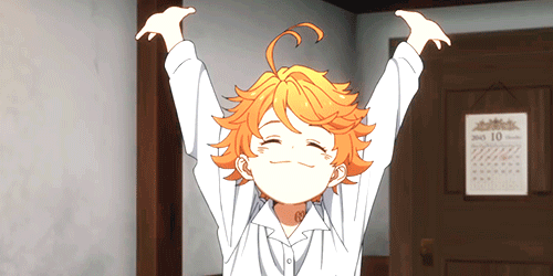 Emma Happy The Promised Neverland GIF