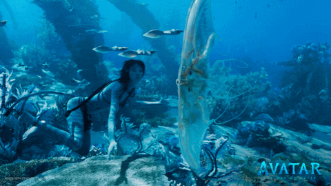 Emma Of Avatar Enjoys Underwater GIF