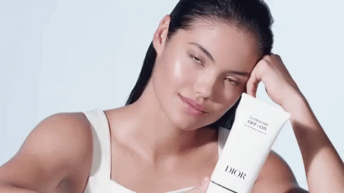 Emma Raducanu For Dior La Mousse GIF