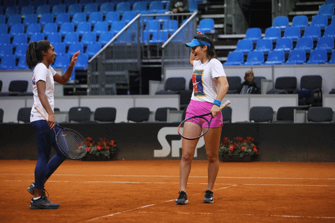 Emma Raducanu Naiktha Bains High Five GIF