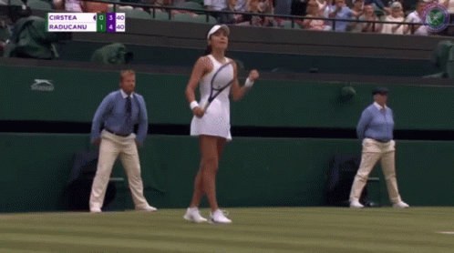 Emma Raducanu Surprised Bow Down GIF