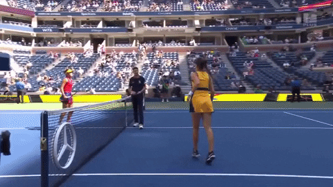 Emma Raducanu Tennis Warm Up GIF