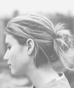 Emma Roberts Black And White Tongue Out GIF