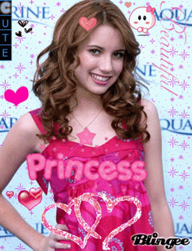 Emma Roberts Princess Poster GIF