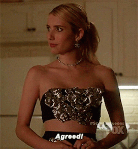 Emma Roberts Agreed GIF