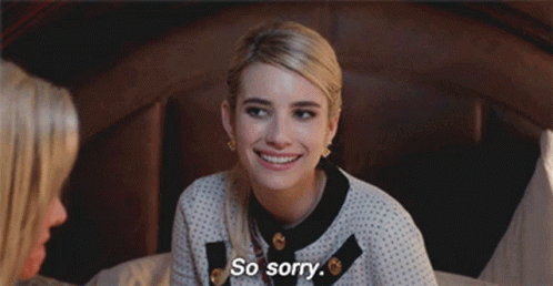 Emma Roberts So Sorry GIF