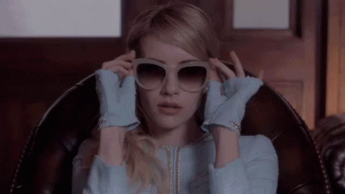 Emma Roberts Eyeglasses Model GIF