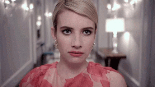 Emma Roberts Scream Queens Blink GIF