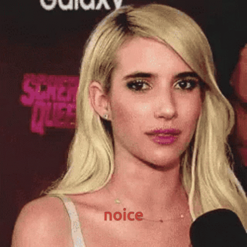 Emma Roberts Hair Flip GIF