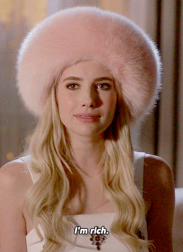 Emma Roberts Rich Scream Queens GIF