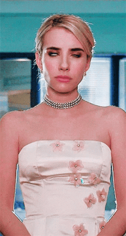 Emma Roberts Rolling Eyes GIF