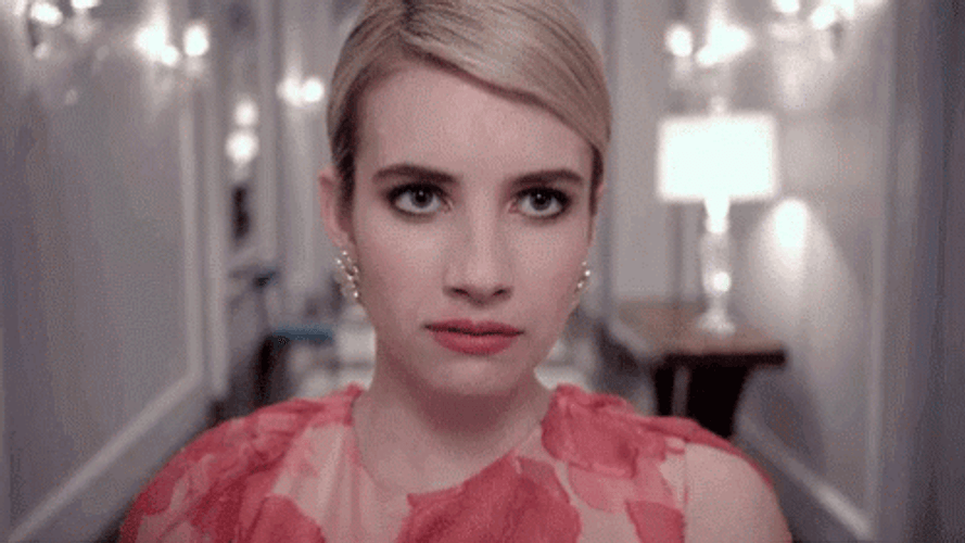 Emma Roberts Scream Queens Blink GIF