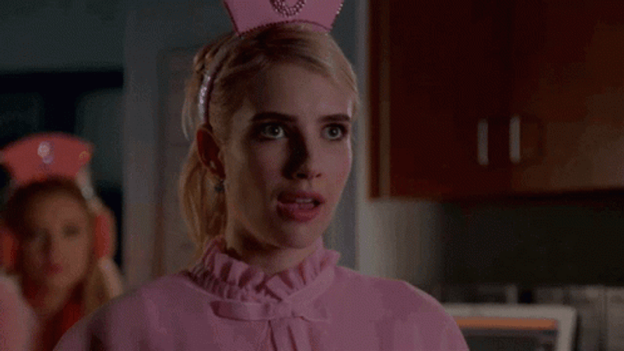 Emma Roberts Scream Queens Moment GIF