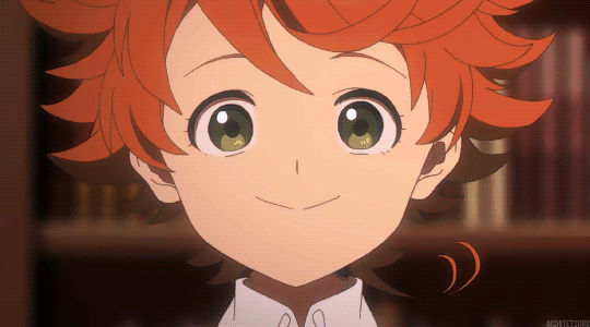 Emma Smiling The Promised Neverland GIF