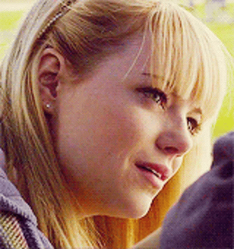 Emma Stone Listening Attentively GIF