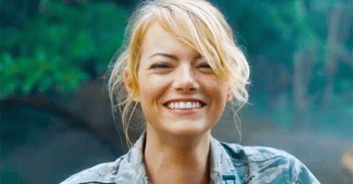 Emma Stone Hiding Her Face GIF