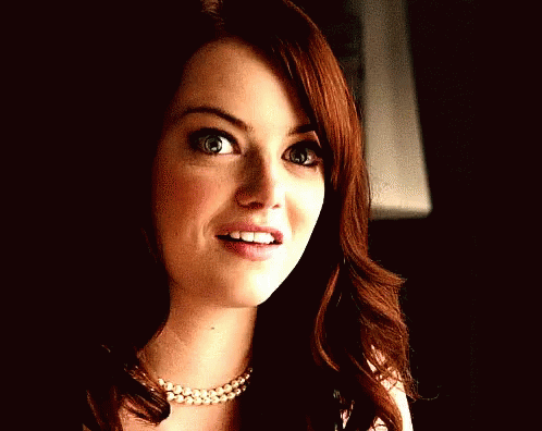 Pretty Emma Stone Winking GIF