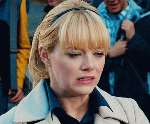 Emma Stone Confused Smile GIF