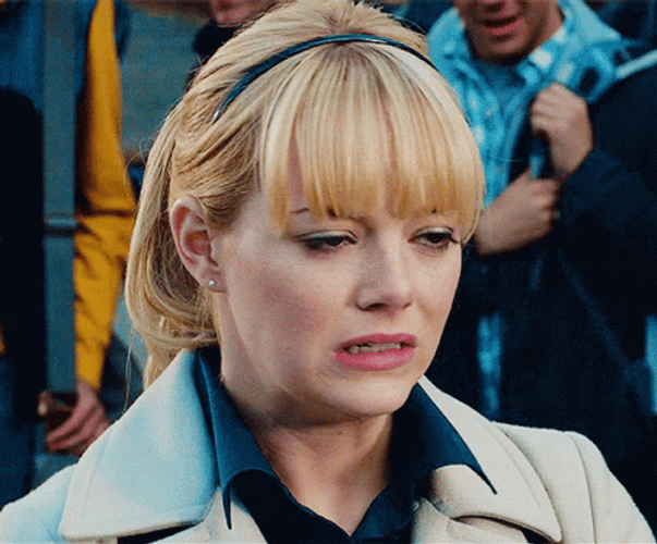 Emma Stone Confused Smile GIF