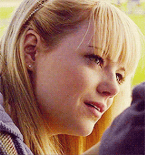 Emma Stone Listening Attentively GIF