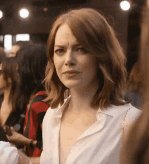 Emma Stone Waving Hello GIF