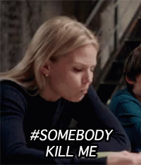 Emma Swan Chewing Somebody Kill Me Now GIF