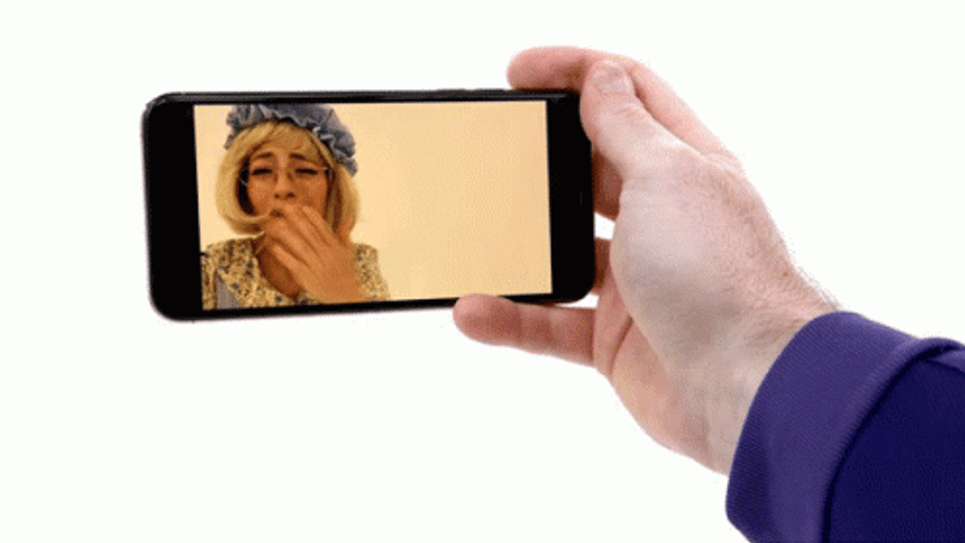 Emma Watkins Excited In Video Call GIF