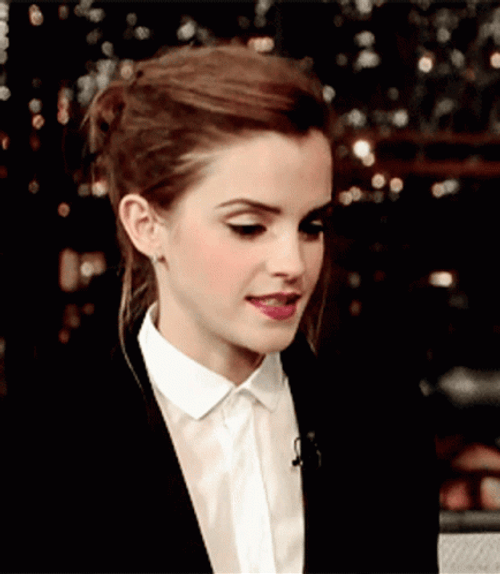 Emma Watson Explaining Broadly Tv Interview GIF