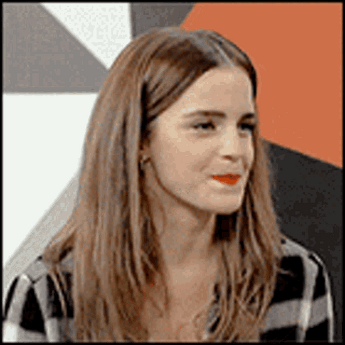 Emma Watson Giggling GIF