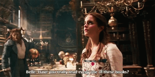 Emma Watson Stunned Of A Library GIF