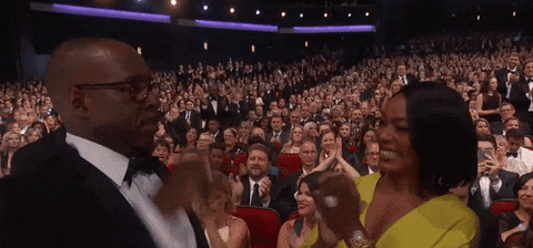 Emmy Awardee Couple Celebrating GIF