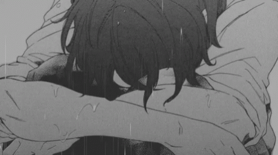 Emo Anime Boy Crying GIF 