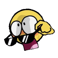 Emoji Azul Sticker GIF