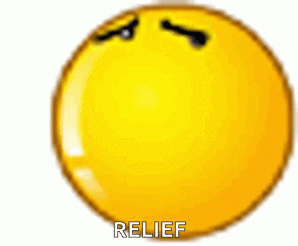 Emoji's Sigh Of Relief GIF