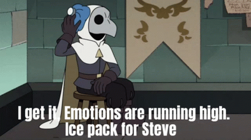 Emotion Are Running High Ice Pack For Steve GIF